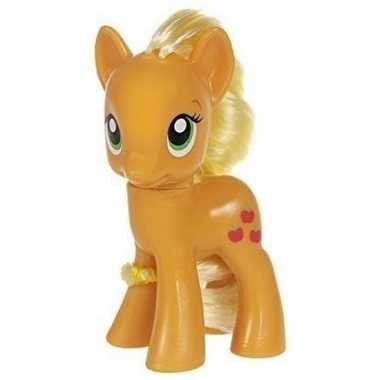 My little pony applejack speelfiguur oranje/geel