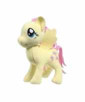 Pluche my little pony fluttershy speelgoed knuffel geel